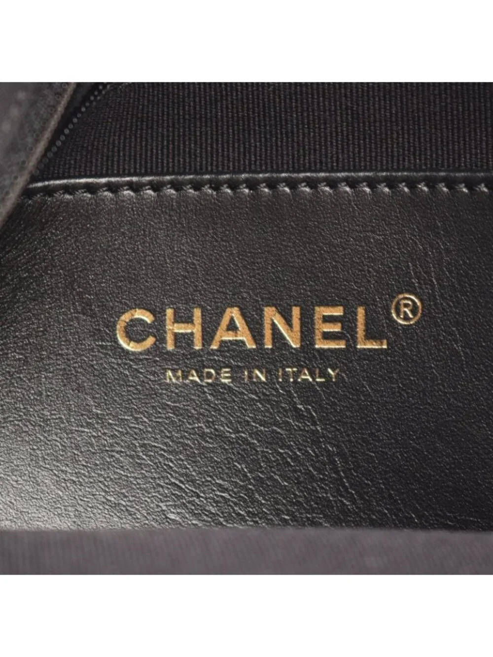 Chanel Backpack Quilted Camellia Black Caviar Leather Chain